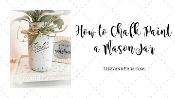 Can you use chalk paint on glass jars?