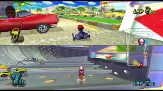 Mario Kart Wii 003  2 Players 150cc Flower Cup With Baby Mario And Toadette