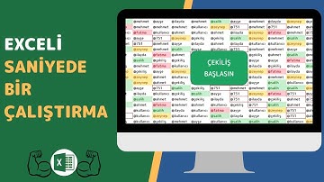EXCELİ SANİYEDE BİR OTOMATİK OLARAK ÇALIŞTIRMAK - (VBA,ELEMAN,RASTGELEARADA)