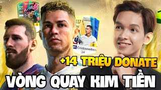 MINHACE | ĐƯỢC DONATE 14 TRIỆU CÙNG VÒNG QUAY KIM TIỀN BUILD "KHỐI THỊNH VƯỢNG CHUNG" CR7 VÀ MESSI