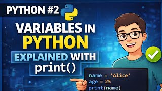Python #2 | Variables in Python Explained with print()