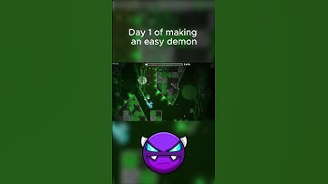 Day 1 of making an Easy Demon in #geometrydash