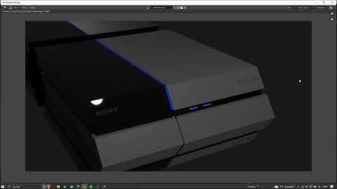 Playstation 4 modeling Timelapse