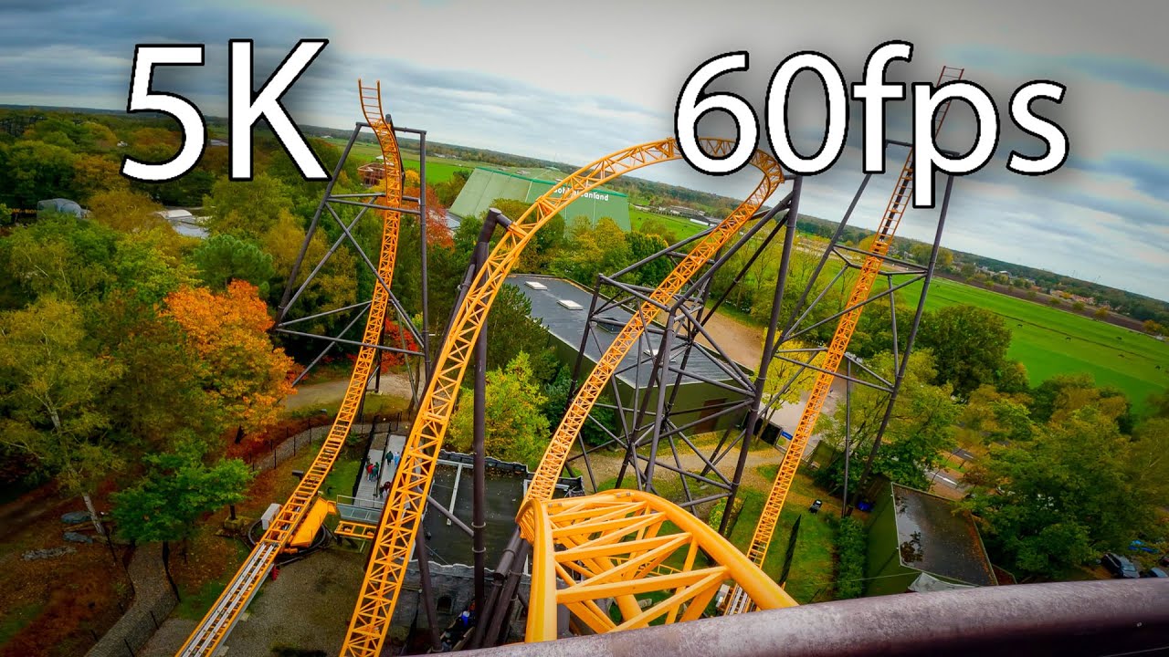 Fury front seat backwards on-ride 5K POV @60fps Bobbejaanland
