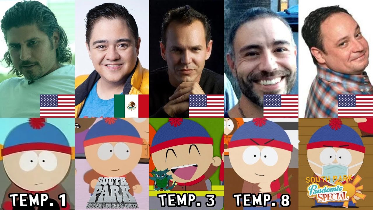 Evolución de Todas las Voces de Stan de South Park en Español Latino (1998-2023)