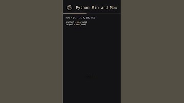 The Python min() and max() functions!💥