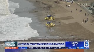 Southern California beaches pummeled by waves, prompting closures and warnings