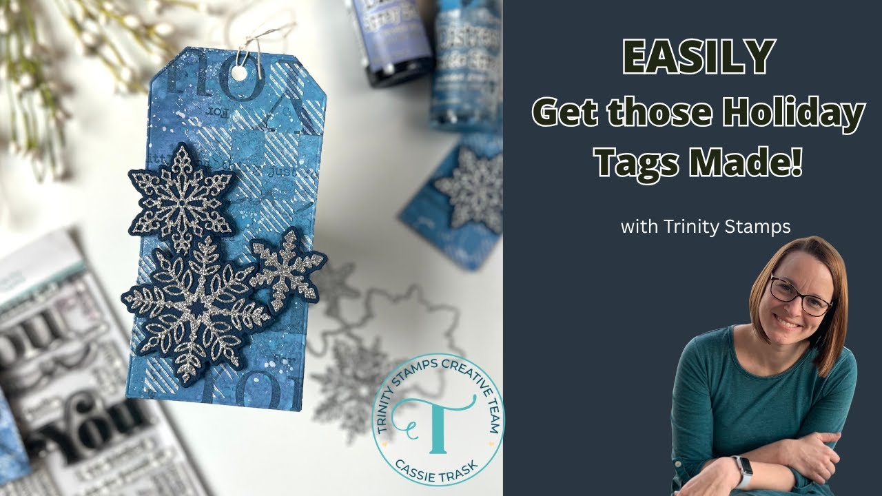 How to Make Mixed Media Holiday Tags - YouTube