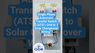 Single Phase Automatic Transfer Switch (ATS) | Grid to Solar Changeover Wiring”
