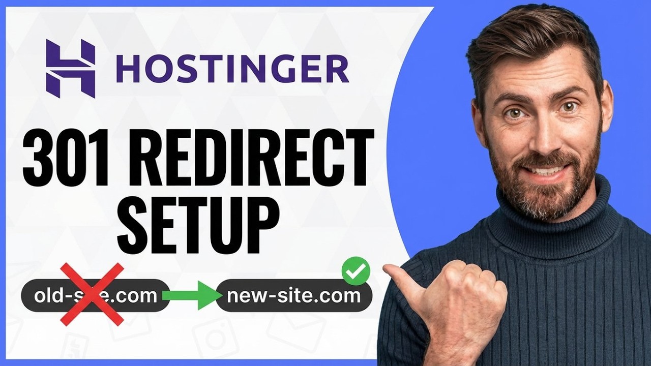 How to Set Up 301 Redirect on Hostinger [NEW 2026 Guide] - YouTube