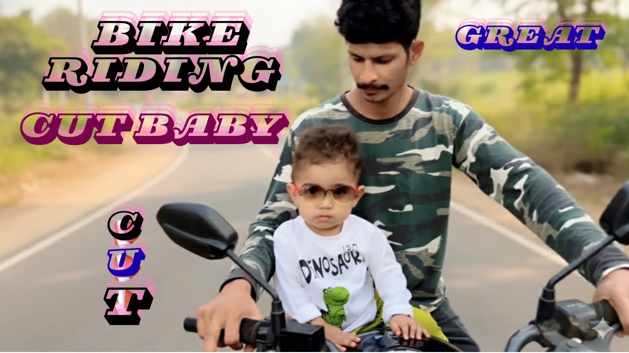 Baby Rider Influcer Little Rider! Baby Enjoying a Bike Ride with 🏍️🏍️🏍️🏍️👨 ️👨 - YouTube