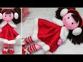 doll with wonderful hair - Christmas doll ❤ 🧦Sock Doll❤ عمل عروسه لعبه لطفلك من الشراب