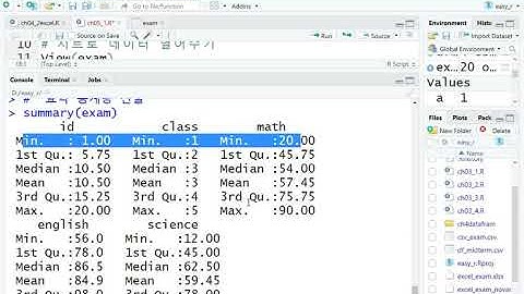 Webjjang R 04-01 R data frame 데이터구조확인하기(웹짱과 함께하는 R)