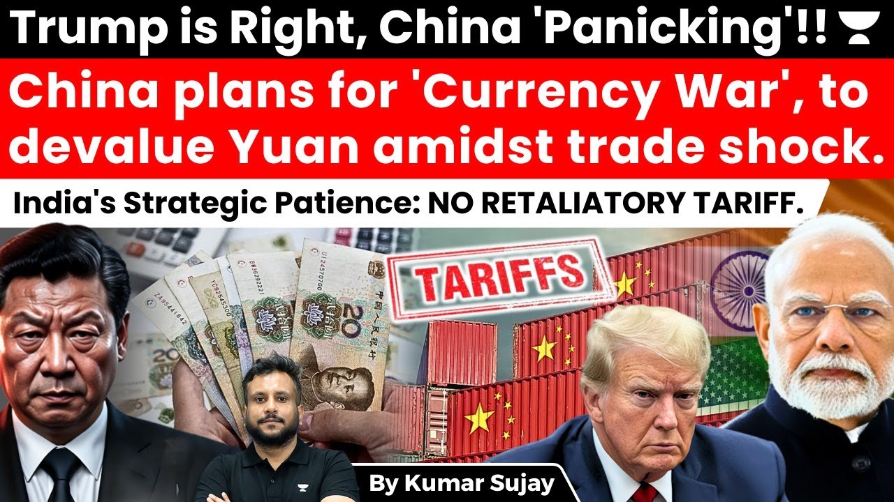 China Panics amidst India's Strategic Patience: Economist warns of Possible Yuan Devaluation