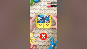 Solving Craft Puzzle with CatNap by Smiling Critters 🧩#papercraft #catnap #puzzle #smilingcritters