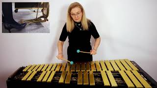 Pedaling technique - Marie Josée Simard - Bach on vibraphone