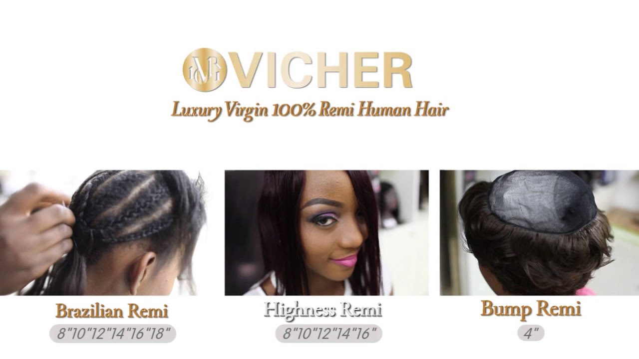 Vicher 100 Remi Human Hair Youtube