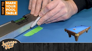 How to Mark Your Pool Table - Head Spot, Foot Spot, and Line - FULL DIY GUIDE!