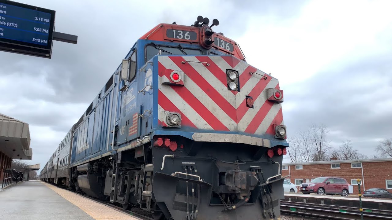 Two Metra trains at Villa Park with low-ground shot! 2/22/26
