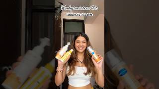 Body sunscreen perfect for summers #bodysunscreen #wishcare #vaseline #summer #spf #bodycare