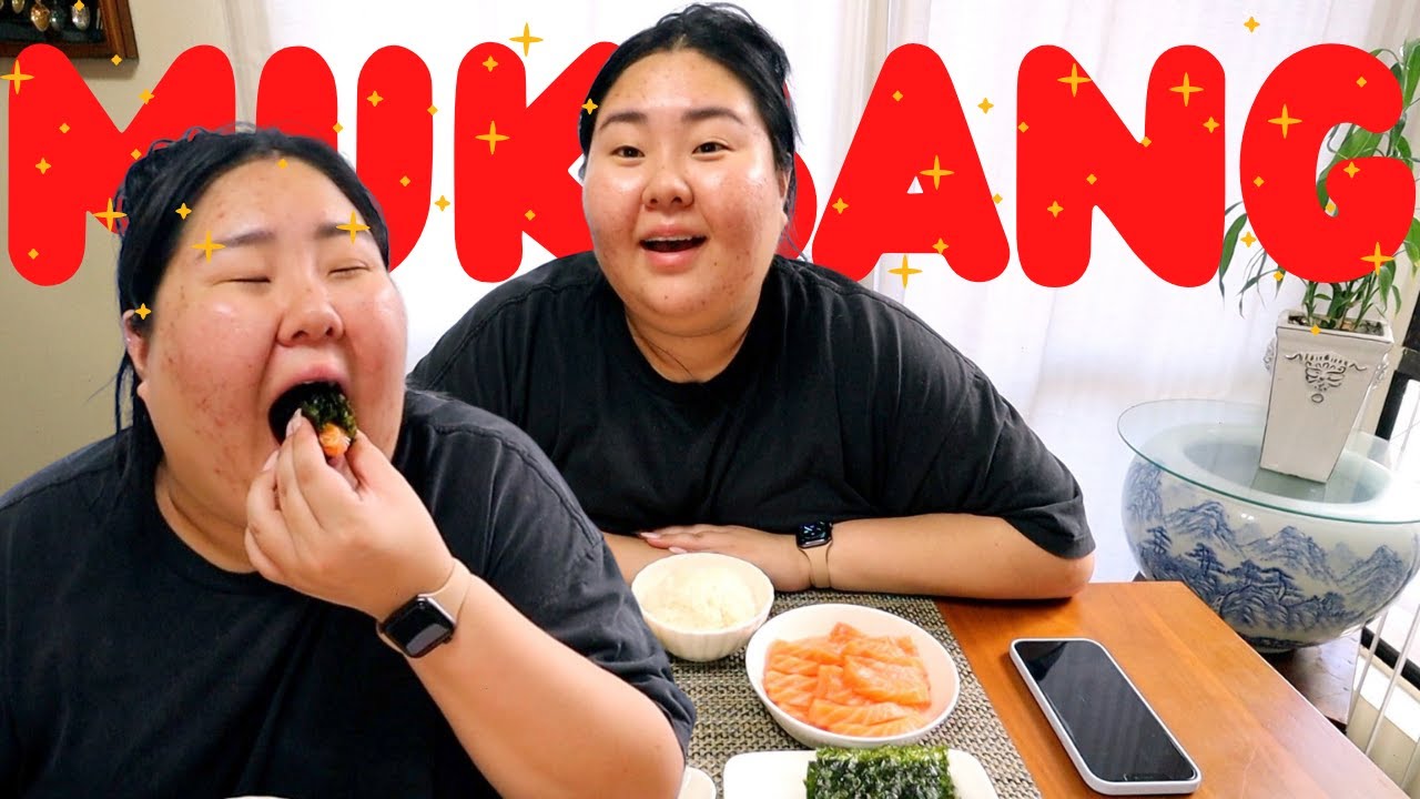 MUKBANG/EATING SHOW!!! Homemade sushi? Easy sushi at home! | myc