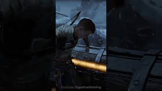 Atreus Tries To Open A Chest Like Kratos