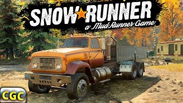 SnowRunner - 1st Mission - Building Bridge.