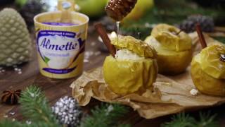 Печеные яблоки с Almette Печеные яблоки с Almette