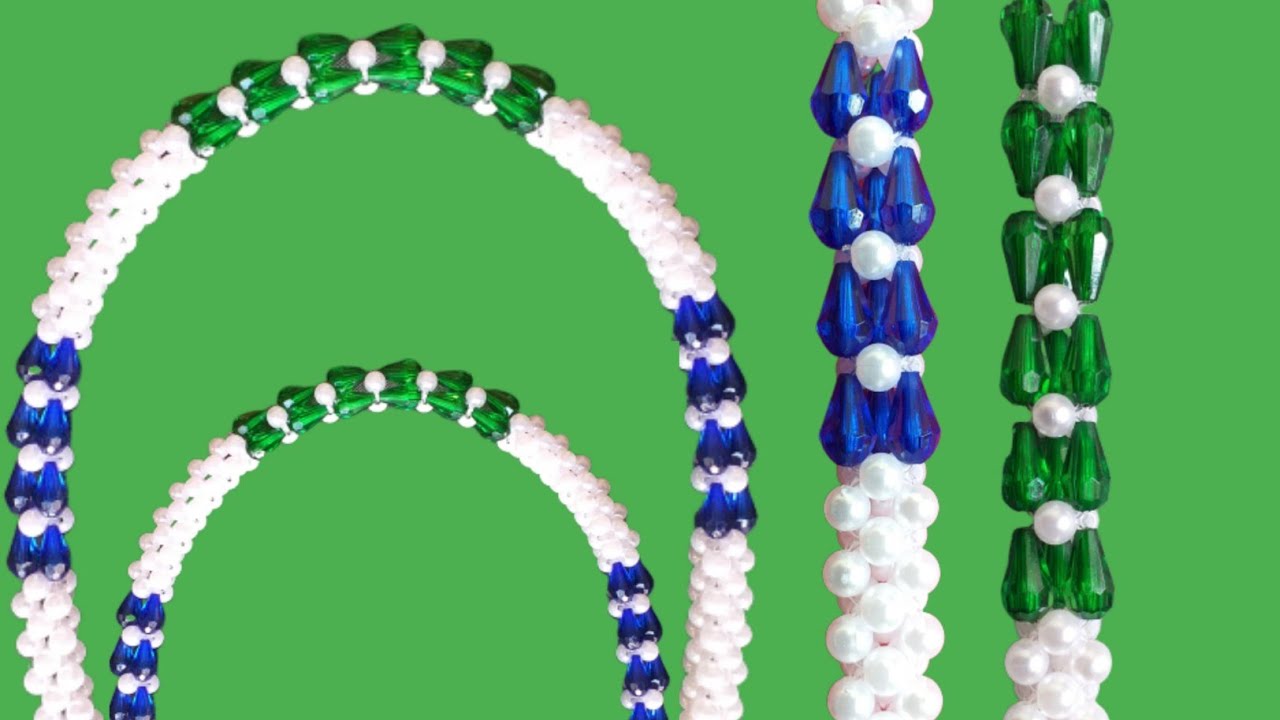 পুতি/পুতির ব্যাগের হ্যান্ডল/পুতির কাজ/How to make beaded handle/Beads Shopiece/putir kaj/পুতির শোপিস