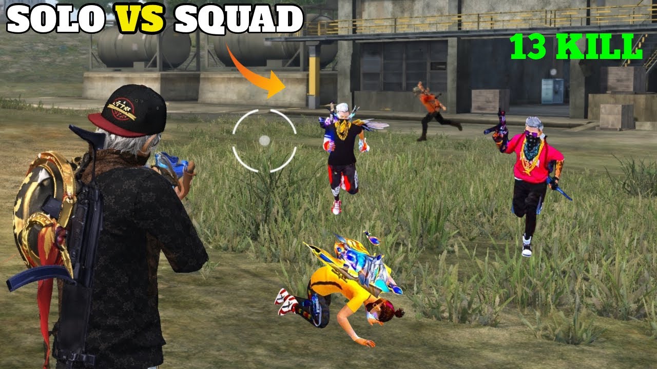 I Played Solo vs Squad in Free Fire ! - YouTube