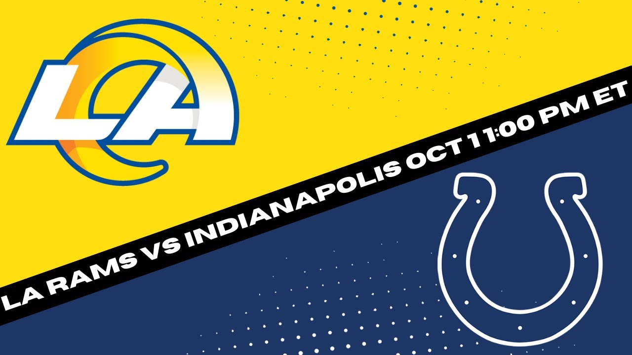 Los Angeles Rams vs Indianapolis Colts Prediction and Picks - NFL Picks Week 4