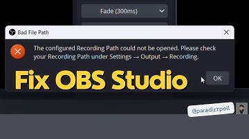 Fix OBS Studio! Bad File Path Error | Could Not Find Locale | Tutorials