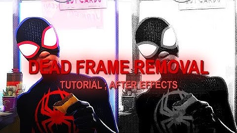 dead frame removal ; after effects tutorial