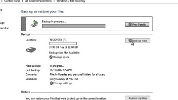 How To Backup Files In Windows 8?