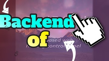 Backend of CPanel Tutorial