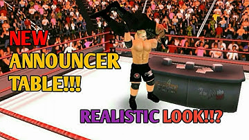 WR3D- New Realistic Announcer Table!!