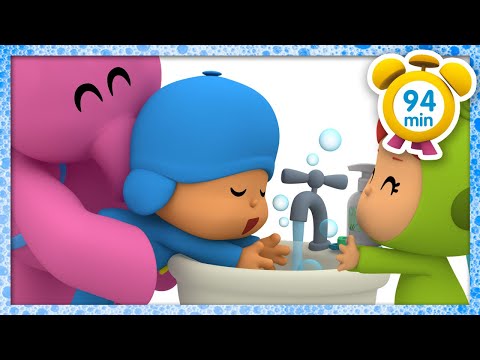 🚿 Let's Go Pocoyo! - O banho do Pocoyo [ 50 MINUTOS Ep 01 ]