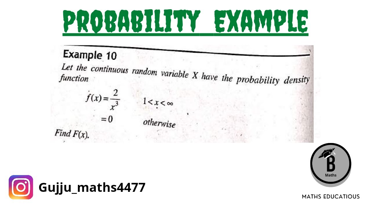 let the continuous random variable X have the probability density function f(x) = 2/x^3 [1, find ..