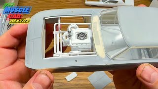 Jo-Han 1970 Plymouth Superbird Richard Petty Kit Bash Mocking Up And Fitting Engine