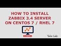 Zabbix - How to install Zabbix Server 3.4 On CentOS 7 / RHEL 7