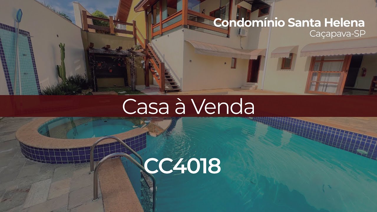 CC4018  - Casa à venda no Condomínio Santa Helena - Caçapava/SP - Carbognin Imóveis