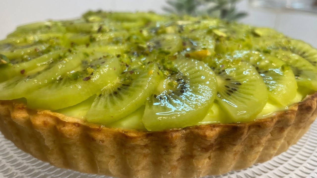 طورطة كيوي بالكريمة مذاق لذيذ و شكل جميل🌸Delicious kiwi tart and good looking