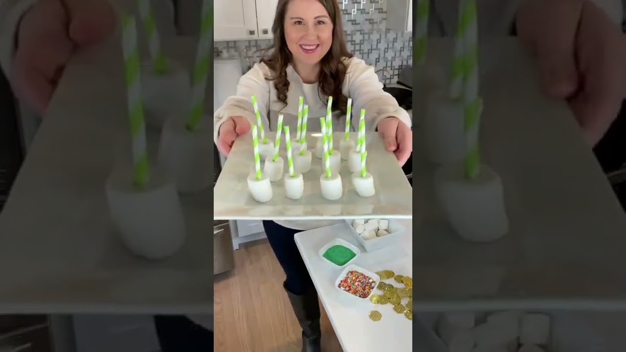 DIY Marshmallow Pops - Saint Patrick's Day Treats 