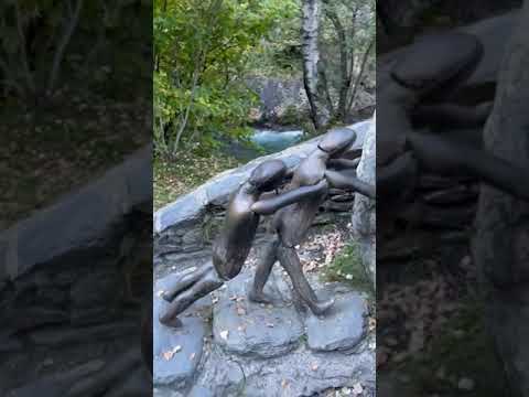 Estatuas de hierro en la Ruta del Ferro (Andorra) #Shorts @MiroteyBlancana