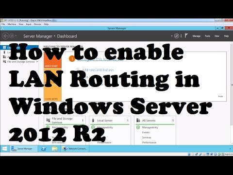 How to enable LAN Routing in Windows Server 2012 R2