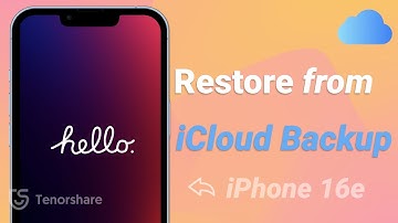 How to Restore iPhone 16e/16/15 from iCloud Backup without Resetting