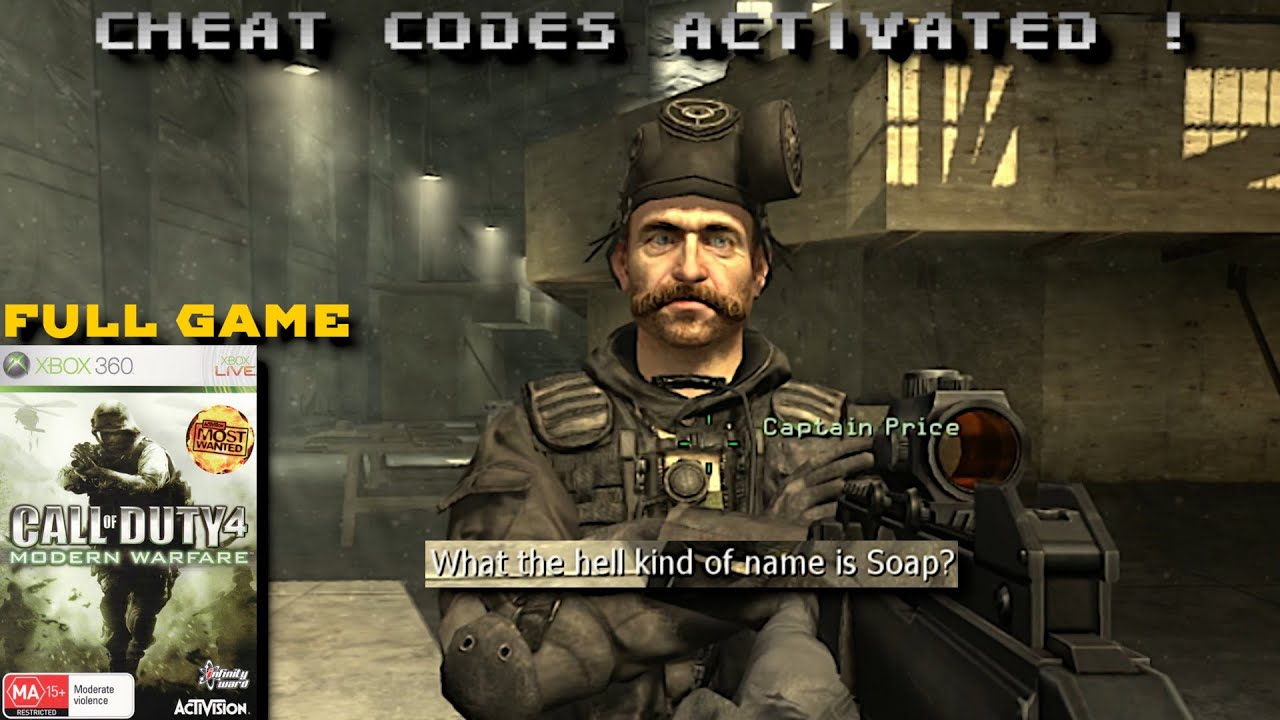 Call of Duty 4 Modern Warfare | XBox 360 | Cheat Codes Activated | Full Game | No Talking