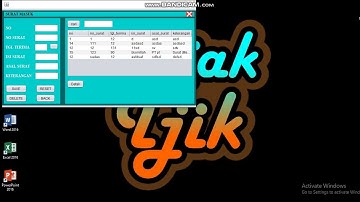 demo aplikasi pendataan organisasi berbasis java netbeans