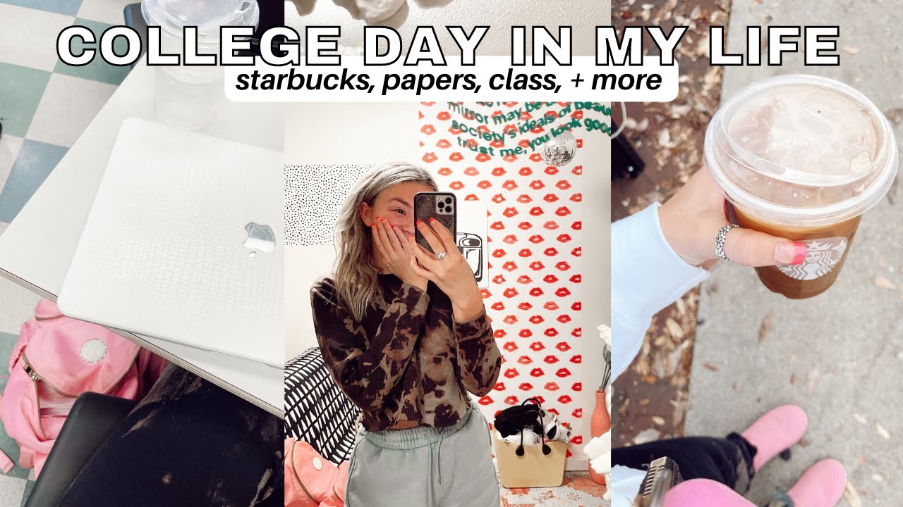 PRODUCTIVE College Day in My Life | class, papers, fitness, cleaning, + more