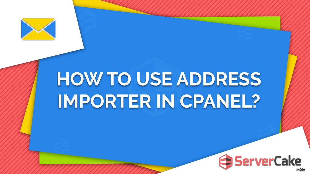 How to use Address importer in cPanel - ServerCake India - YouTube